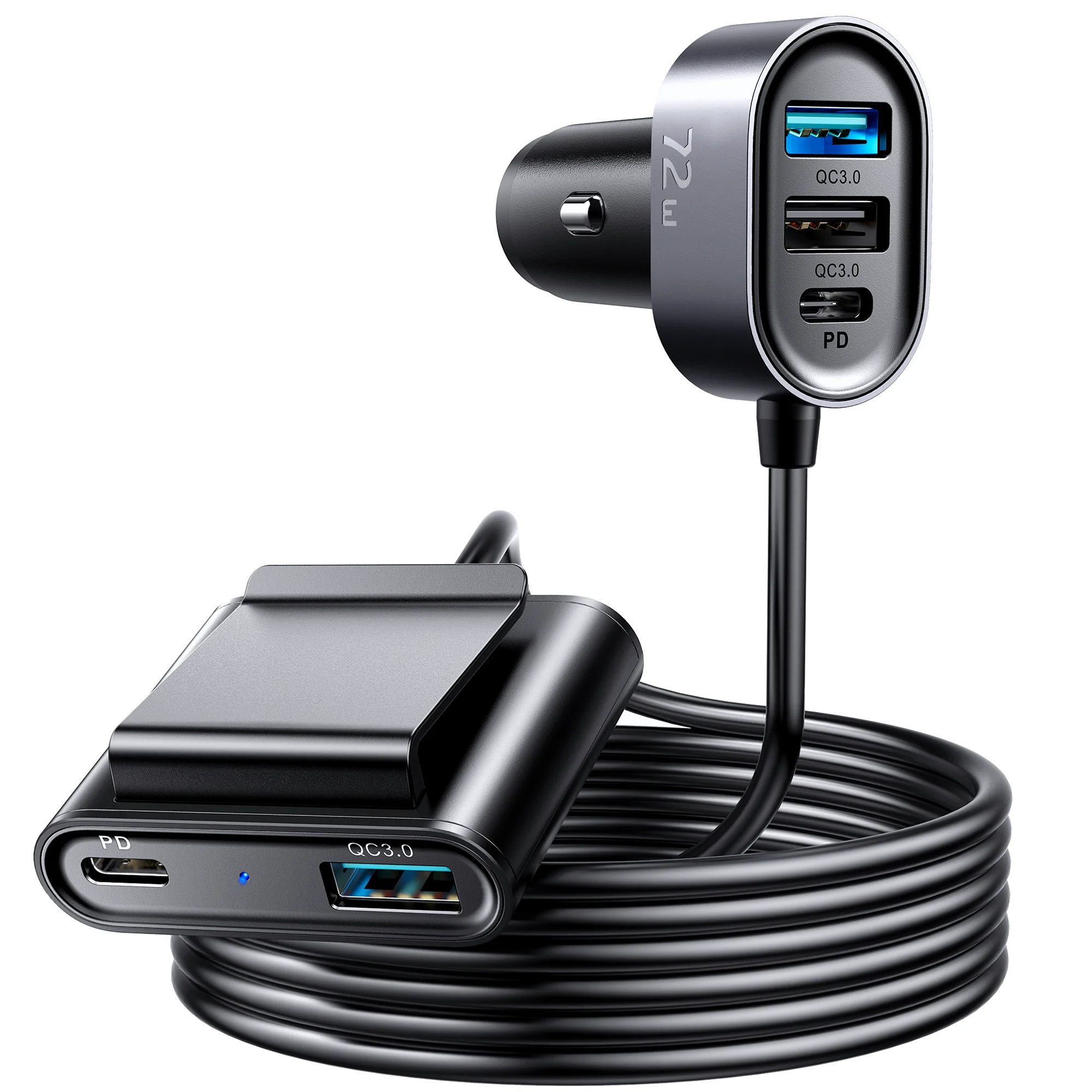JOYROOM 2021 New Product Hot 5 Prot 72W Fast PD Charger QC3.0 Travel Charger C Type Wholesale Amazon Top Seller USB Car Charger