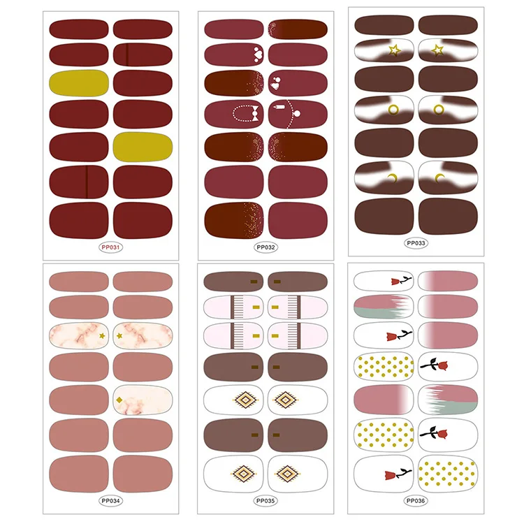 Rubioaroma Hot Selling Full Cover Nail Wraps Semi Cure Gel Nail Wraps For She Nail Art Decals