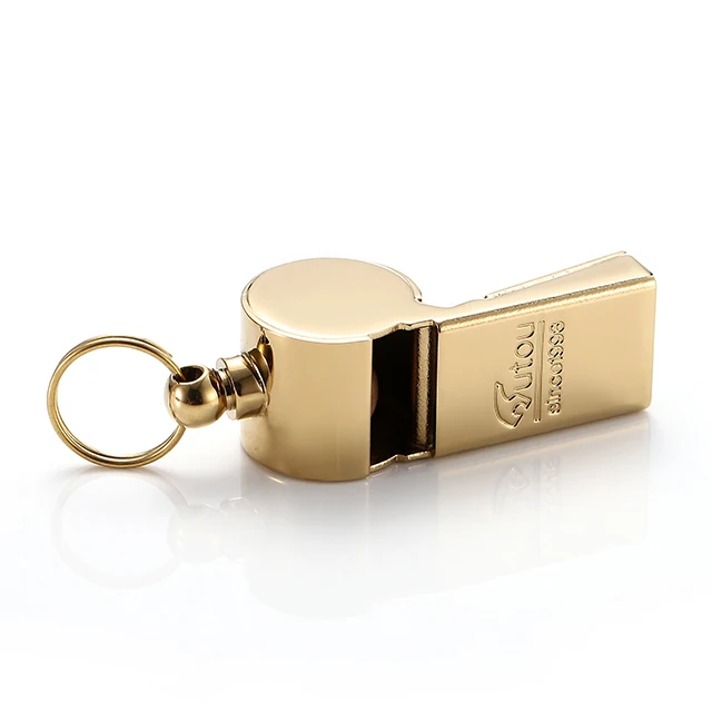 Открытый Медный свисток KeychainTitanium выживания Инструменты