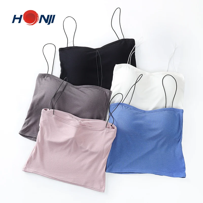 
Nicole Sewing Beauty Back Camisole with Chest Pad and Chest Wrap Women Underwear Breathable 