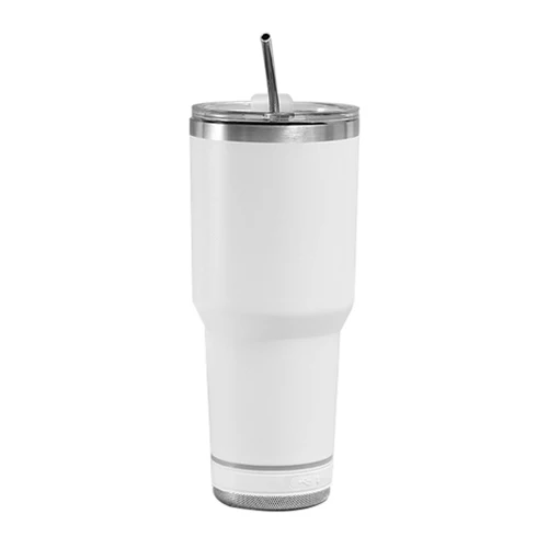 Double Wall Insulated Thermo Wireless Speaker Sport Microphone Stainless Steel Smart Water Bottle