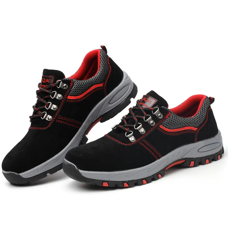 Genuine Leather Steel Toe Safety Shoes For Men Working Shoes For Men Boots