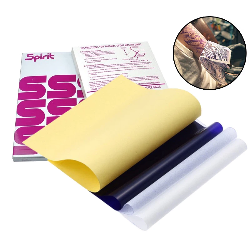 Tattoo Transfer Papers A4 Size Tattoo Thermal Copier Stencil Papers for Tattoo Transfer Machine Accessories