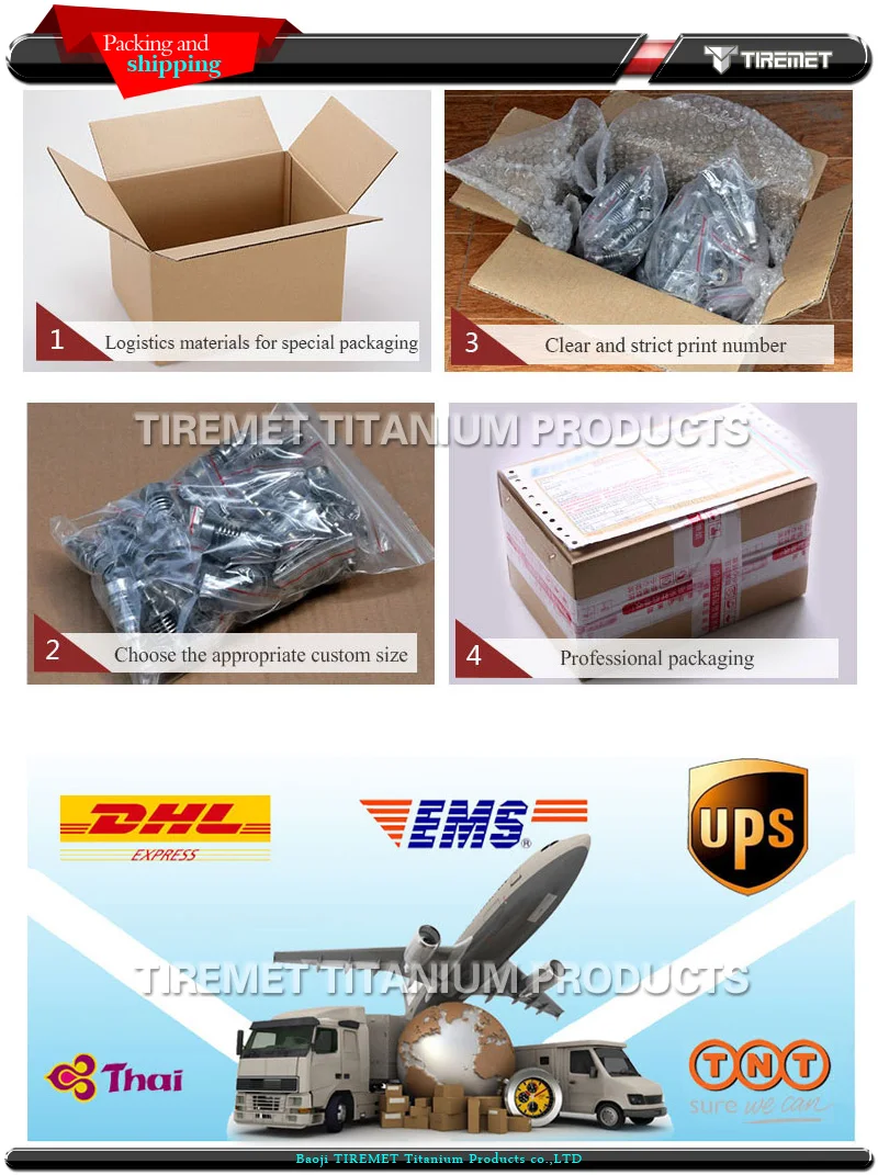 M3 M4 M5 M6 M8 M10 DIN7991 Titanium Countersunk Head Hexagon Socket Screws bolts