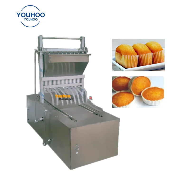 fully automatic making cupcake liner machine sponge cake filling production line