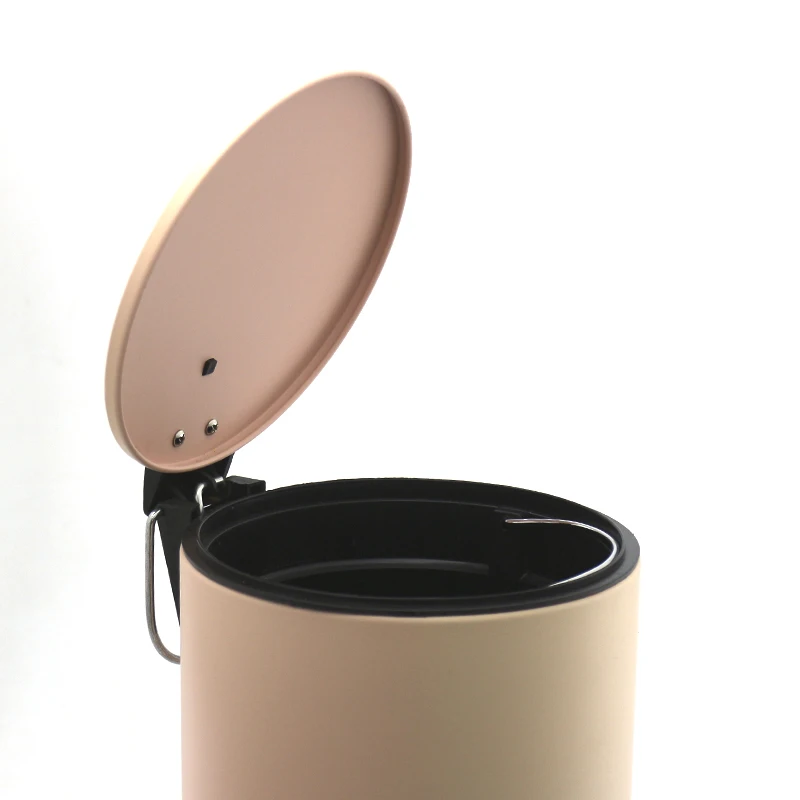 Профессиональное изготовление на открытом воздухе Блестящий Золотой Металл педаль маленькое мусорное ведро для кухни из нержавеющей стали для мусора для ванной комнаты