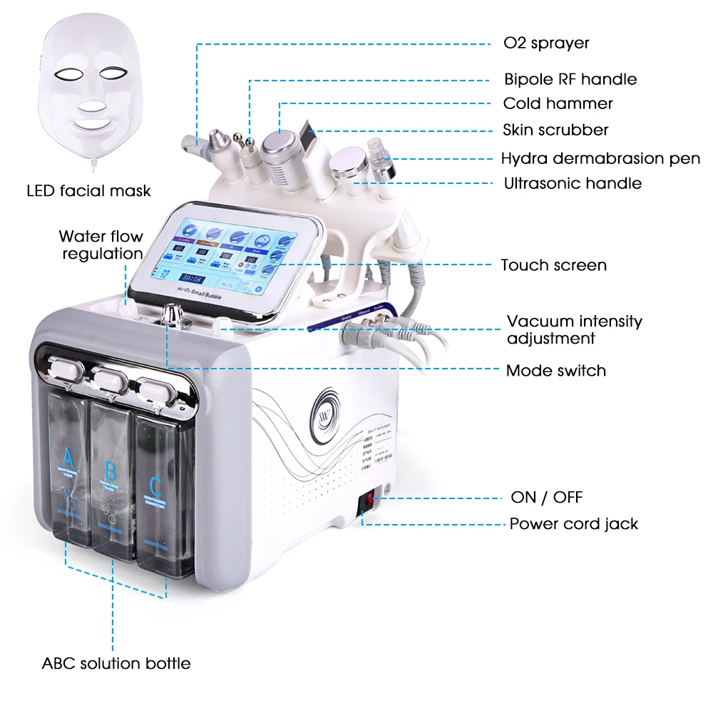 Small Bubble H2O2 Hydrotion Machine Wholesale Hydro Aqua Peeling Facial Beauty Equipment For Salon Use