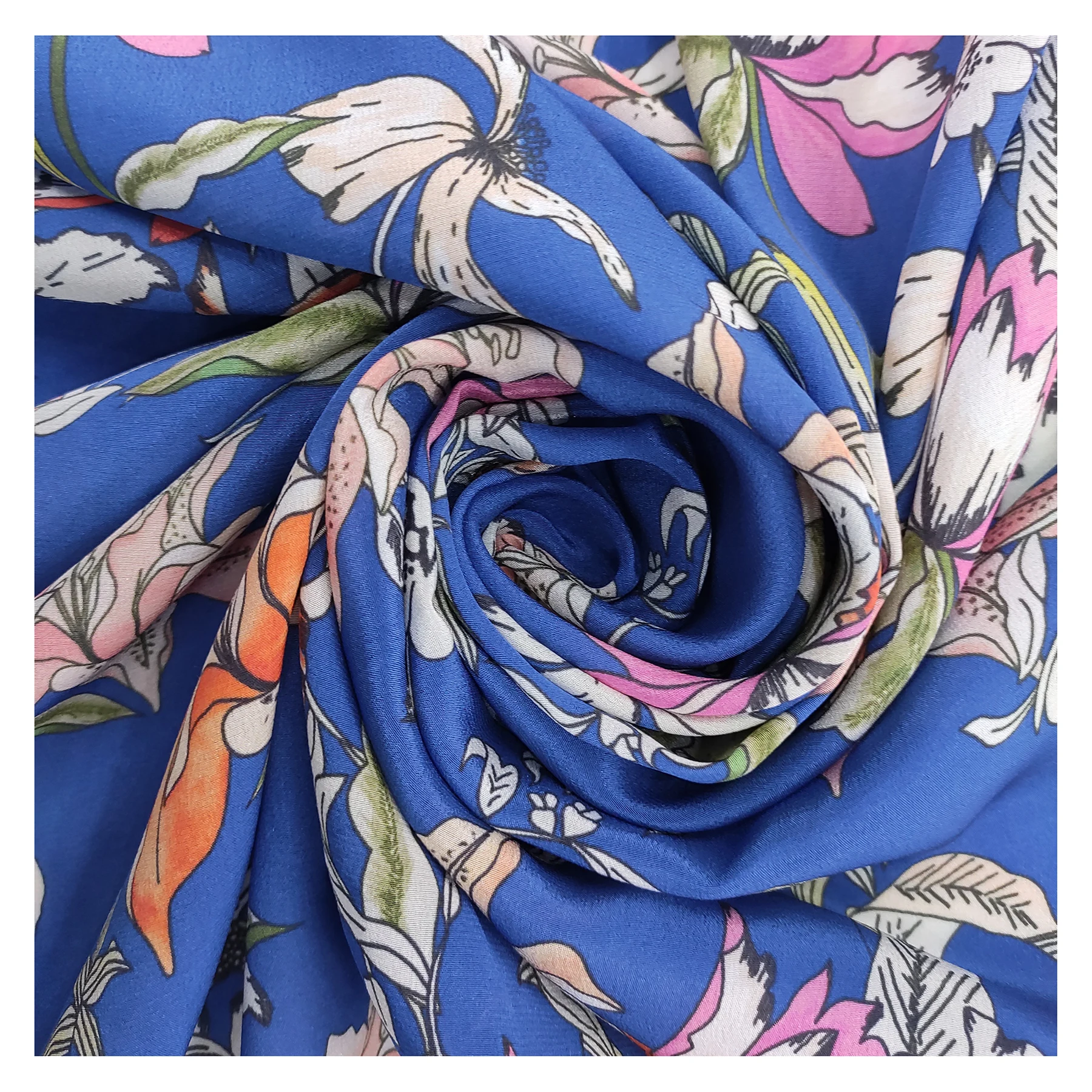 Custom printed design rayon fabric for clothes