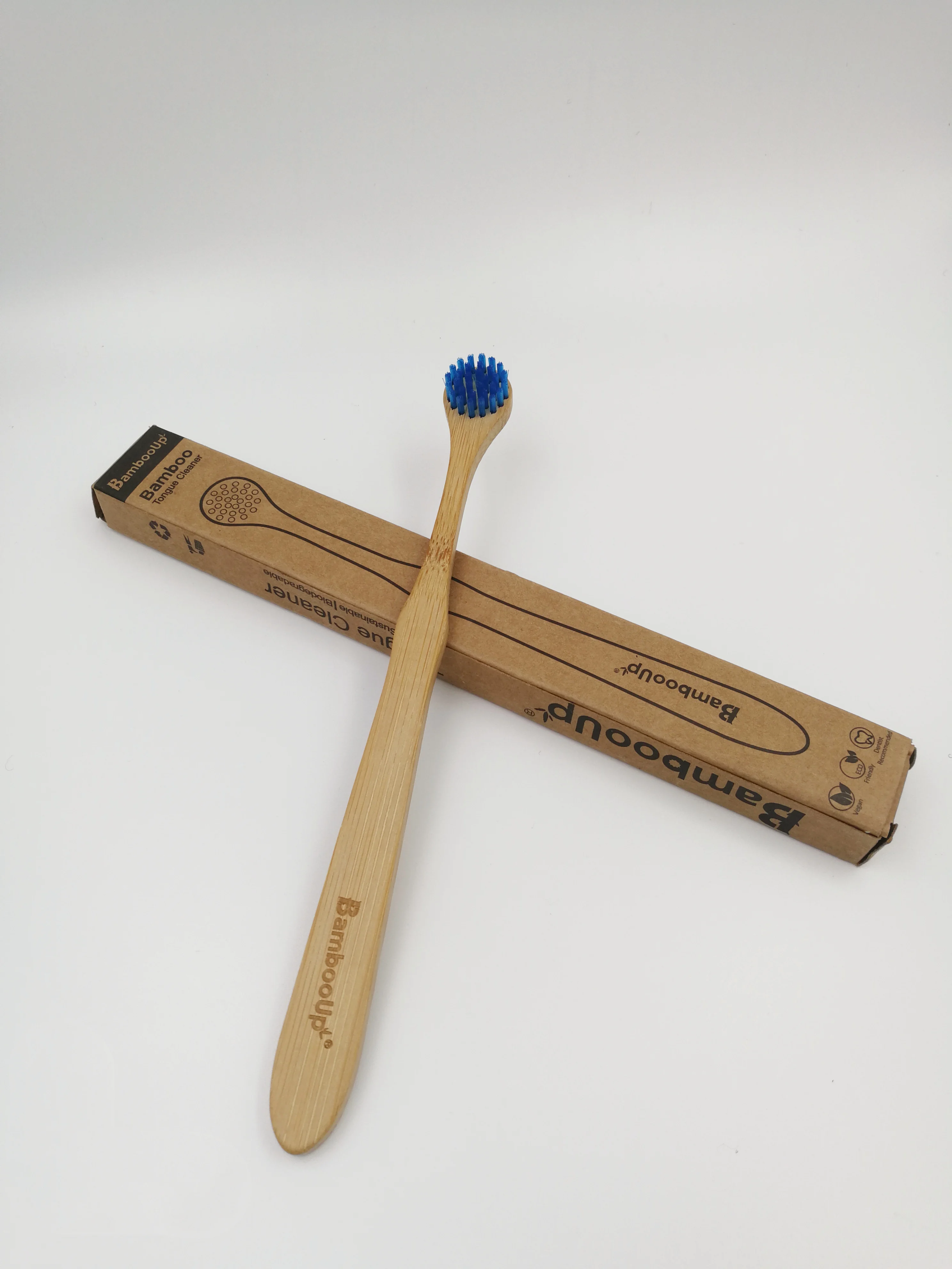 Hot sale oral care bamboo tongue cleaner 100% Eco friendly natural biodegradable bamboo tongue scraper