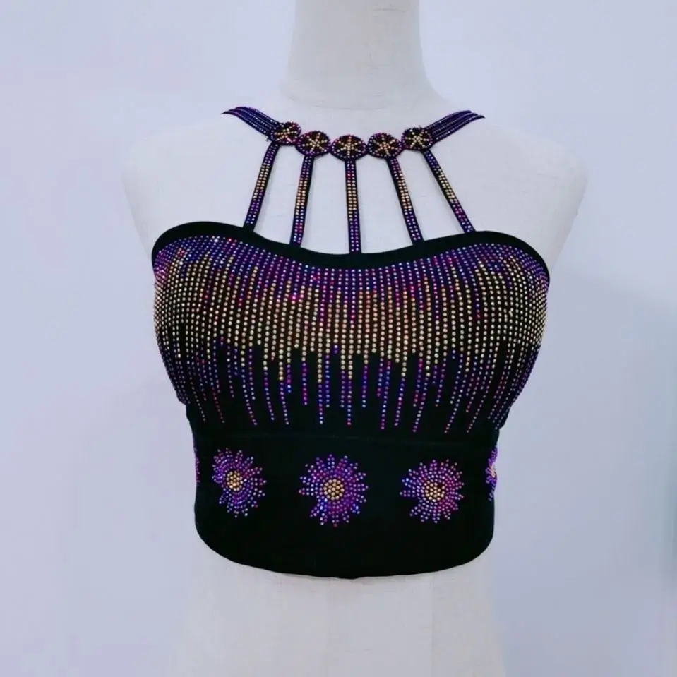 Beware of woven gauze camisole Women wear a short coat with pure desire for collarbone self-cultivation and shoulder tube top i