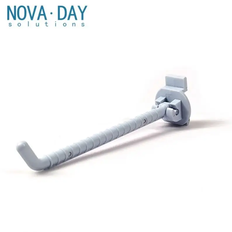 Supermarket Anti theft Security Display Hook Plastic Shelf Cardboard Slatwall Display Hook Store Product Display Hook