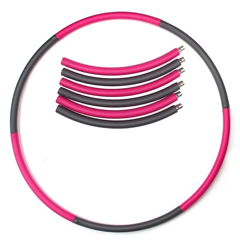 cheap price weighted foam hoop colourful circle adjustable hula ring for gym fitness equipment
