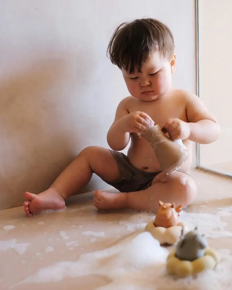 2023 NEW Silicone Unicorn Bath Toy, Silicone Bath Toy Unicorn Pouring Toy Set, Kids Bathtime Silicone Bathtub Toys Unicorn