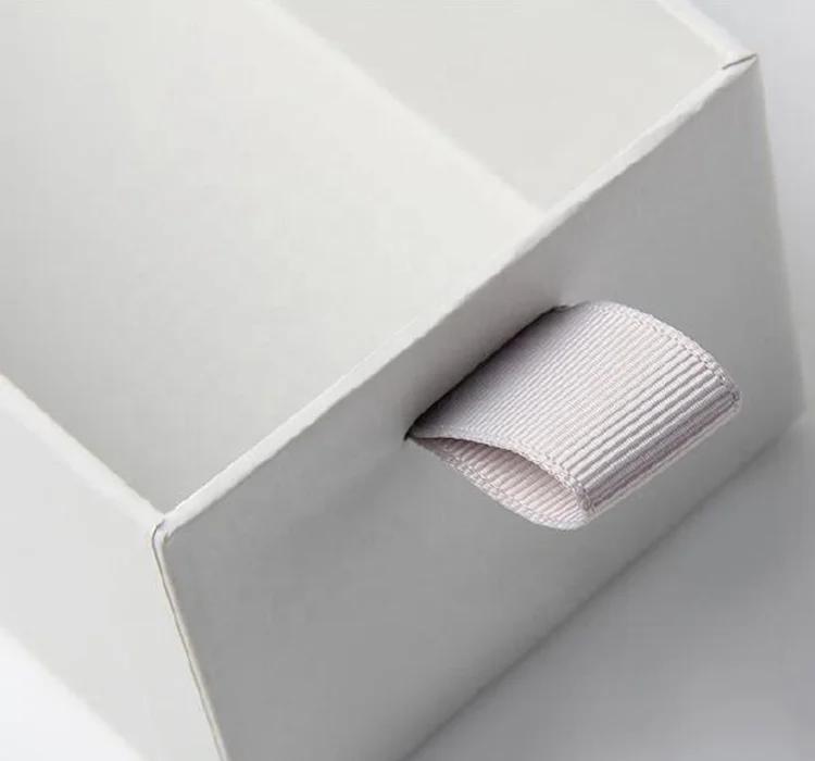 Custom print luxury black cardboard white slide out drawer 50ml 100ml perfume bottle packaging box for attar