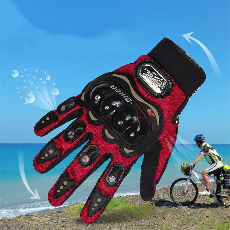 Hot Sales Durable Windproof full finger Protective Anti-Slip Motorcycle Cycling Gloves for Men and Women