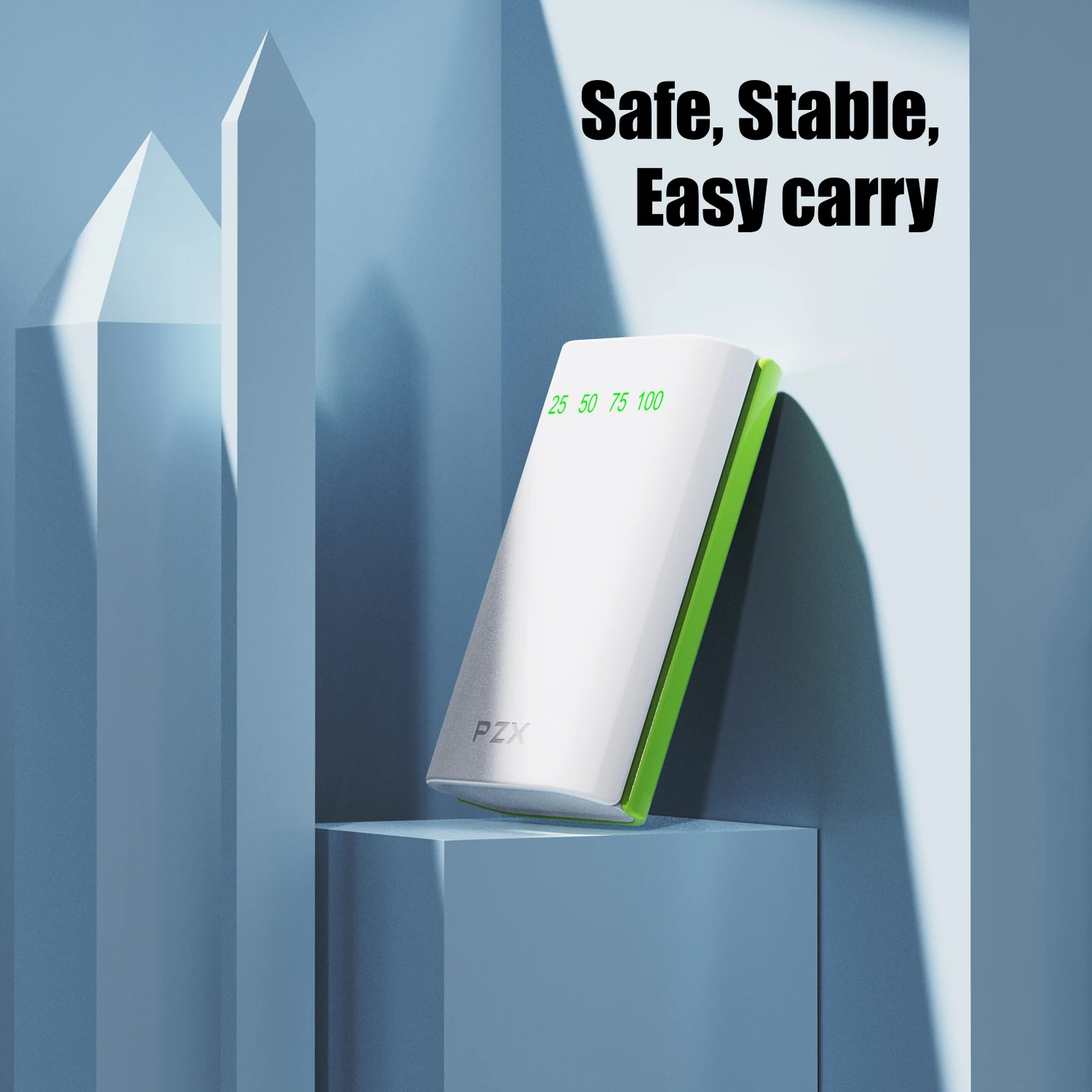 PZX C146 Mini Gift Warranty Pocket Power Bank Hot Selling 3600mah with LED Light Fashion Gift Powerbank In Stock