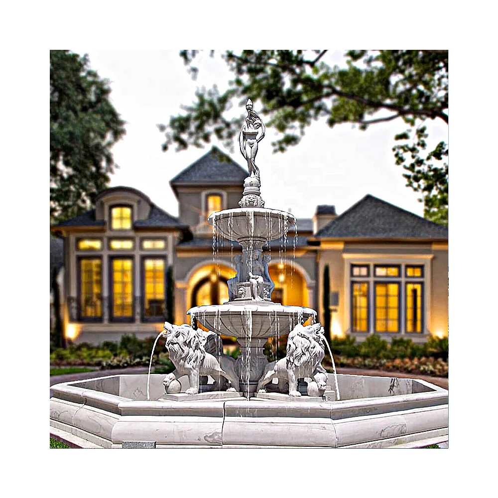 Customized Sculpture Water Fountain Stainless Steel Metal Art  Sculpture Fountain