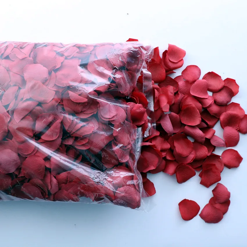 Artificial Flower Festival Arrangement Romantic Decorative Flower Pieces Real Touch Rose Petals Wedding Petals