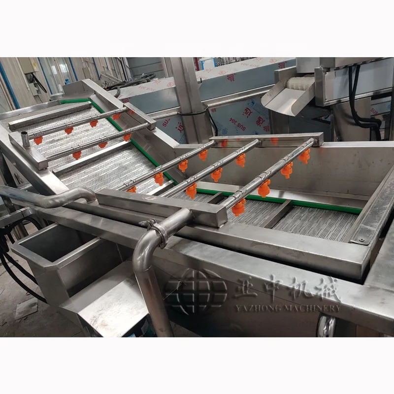Yazhong Factory Price 304 Stainless Steel Bubble Washer Vegetable Cleaning Machine / Wash Tank Fruit Washer
