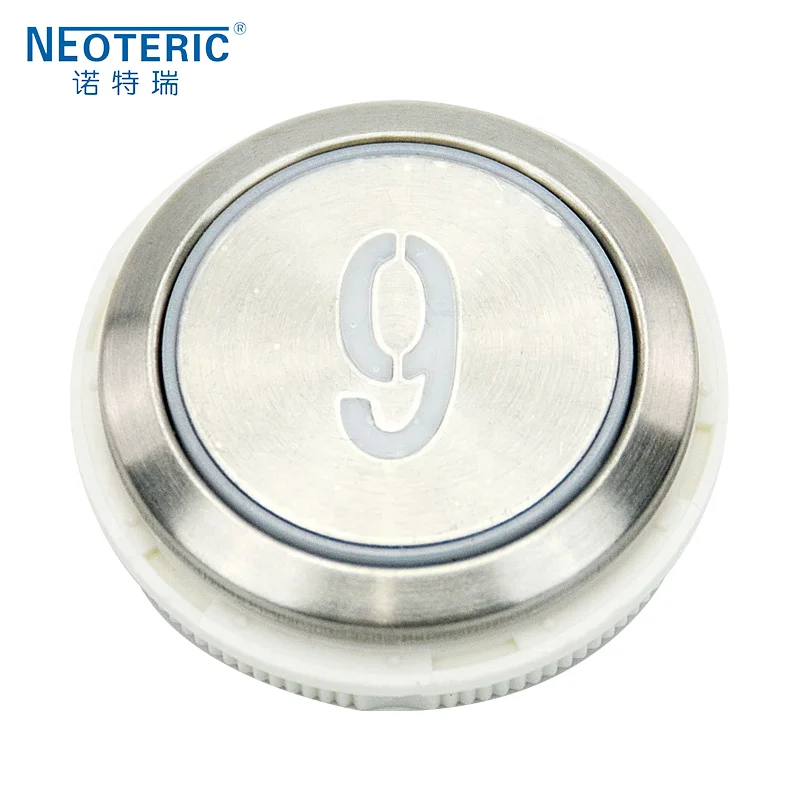 CHINA High Quality Elevator Control Panel Parts Different Colours Round Stainless Steel Elevator Push Button