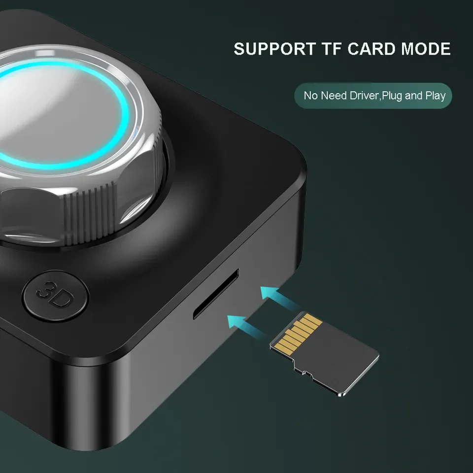 HG hot sale Type-C Wireless Adapter DC5V bluetooth Stereo Music MP3 Player RCA 3.5mm AUX TF Car Speaker