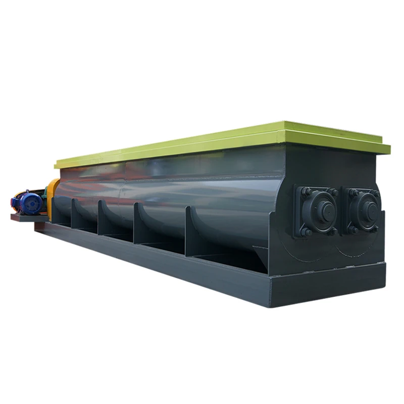 China Best Big 2 M3 Double Horizontal Shaft Clay Compact Blending Mixer Machine