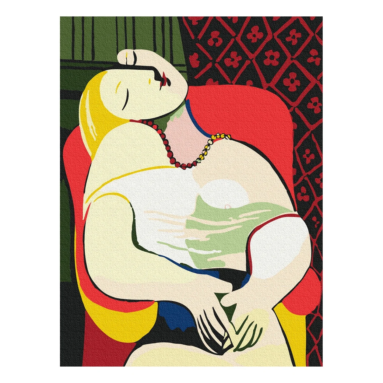 Art abstract decorative painting beautiful women oil painting home style painting paint by numbers