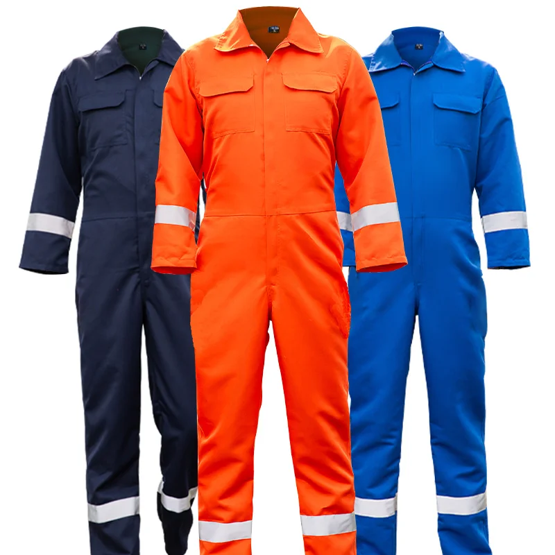 Wholesale Workwear Coveralls for men Construction Work Clothes industrial Mechanic Mine work Overall Uniform Custom Logo Size