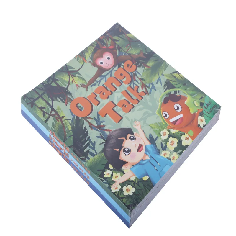 Custom softcover hardcover binding soft cover books printing early teaching picture book