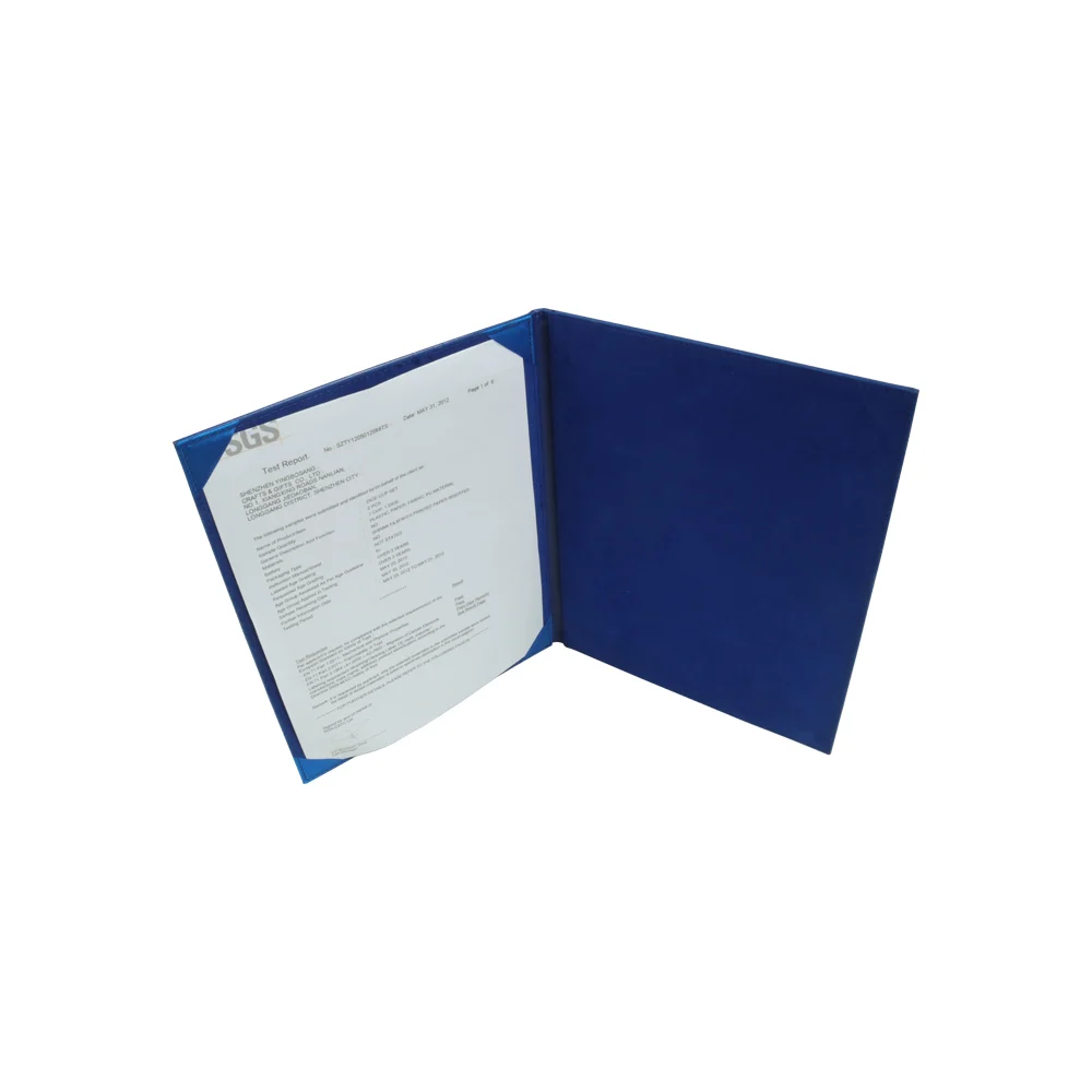 Factory custom PU leather wedding  certificate holder