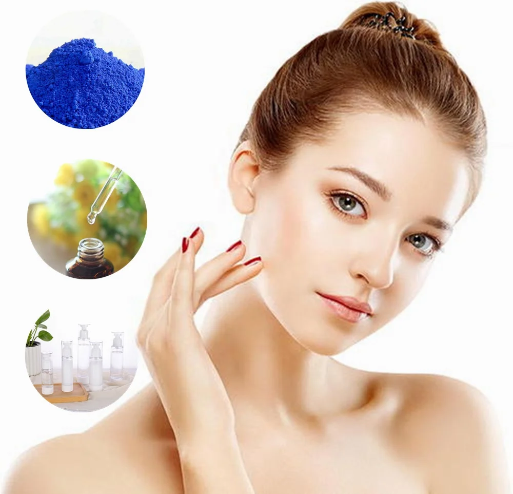 
copper peptide blue ghk cu raw material cosmetic grade 