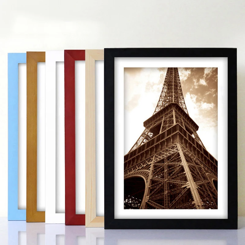 Picture frames 5 6 7 8 12 A4 A3 inch Solid album photos studio painting wood photo wall frame