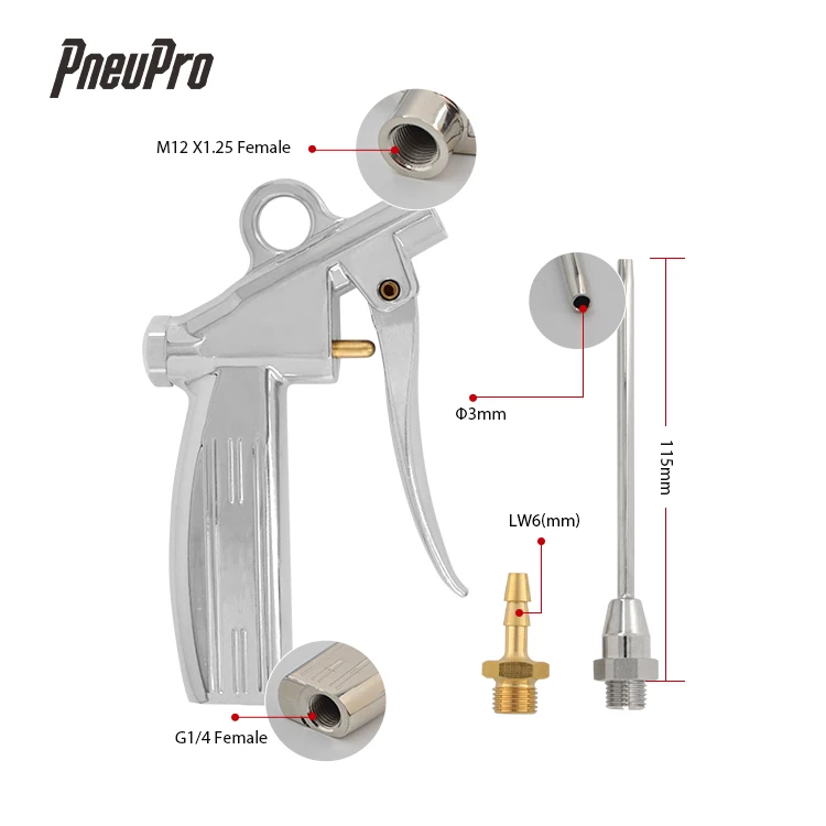 High pressure Pneumatic tools stainless cleaning spray blow air duster gun