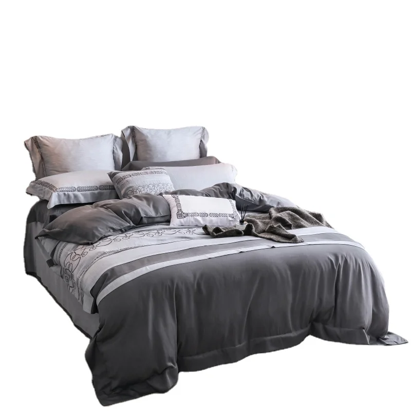 Hotel Linen Bedsheet White Bedding Set Bed Sheet Set Queen King 100 Cotton Case Plain Quantity Cover Striped sheets sets bedding