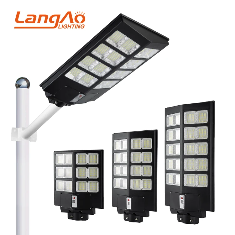 Hot Sell Ip65 Smd Abs Integrated Lightning Protection Rainproof 180w 240w 300w All In One Solar Led Street Light