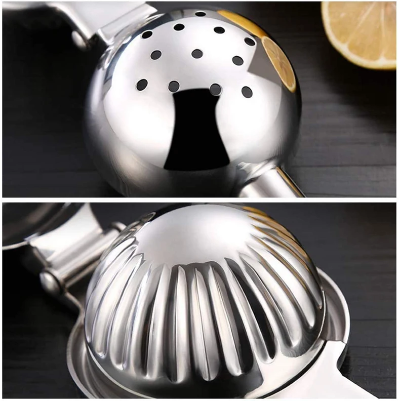 Lemon Squeezer Stainless Steel 304 - Manual Citrus Press for Lemon and Lime| Premium Large Handheld Fruit Squeezer for Fresh Ci