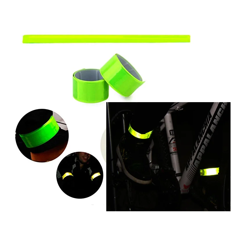 Светоотражающая повязка на руку модная ПВХ флуоресцентная желтая защитная нарукавная лента