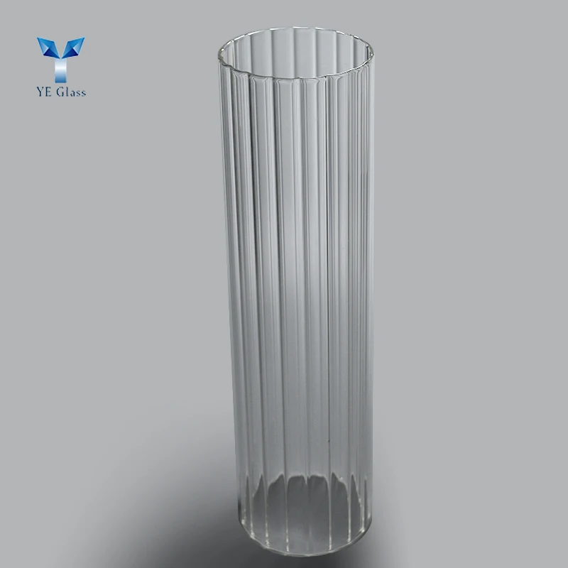 Transparent Cylinder Long Glass Tube Shade Borosilicate Glass Tube Light Shade