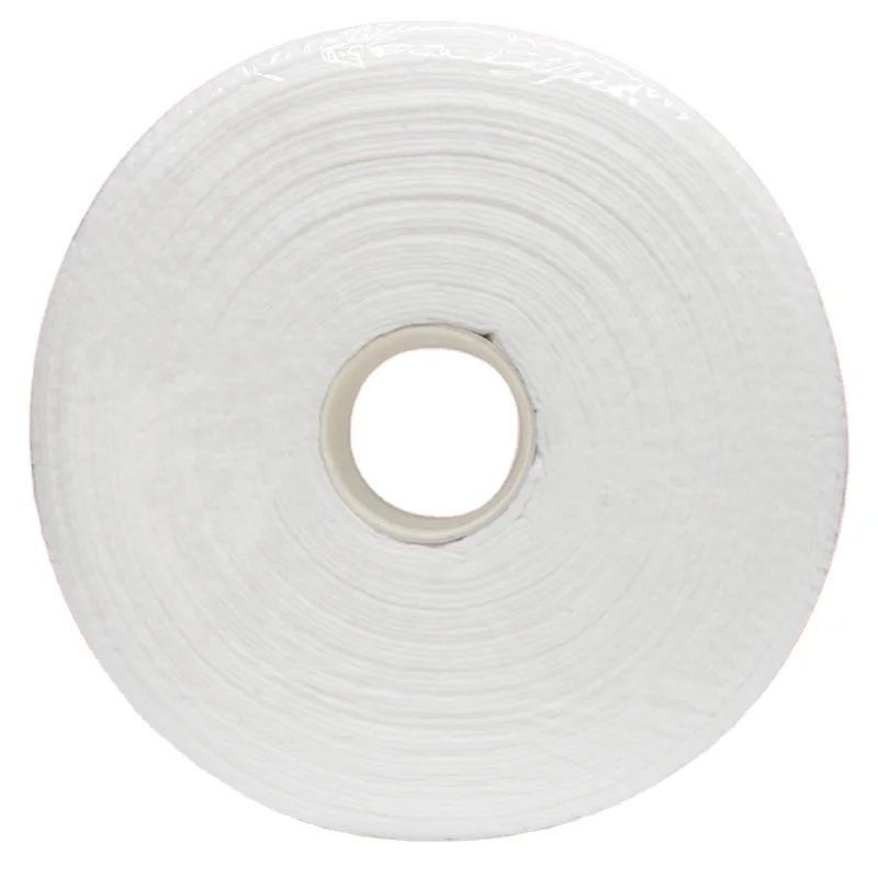 CCM6A Good quality 100% organic cotton eco-friendly non woven disposable face towel cleaning wipes roll for human Skin