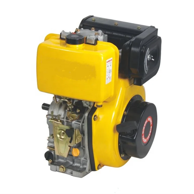 186F 10HP 7.7KW 8.8KW Powerful T.C.I Electric Starting Air Cooled Single Cylinder OHV Machinery Diesel Engine Parts