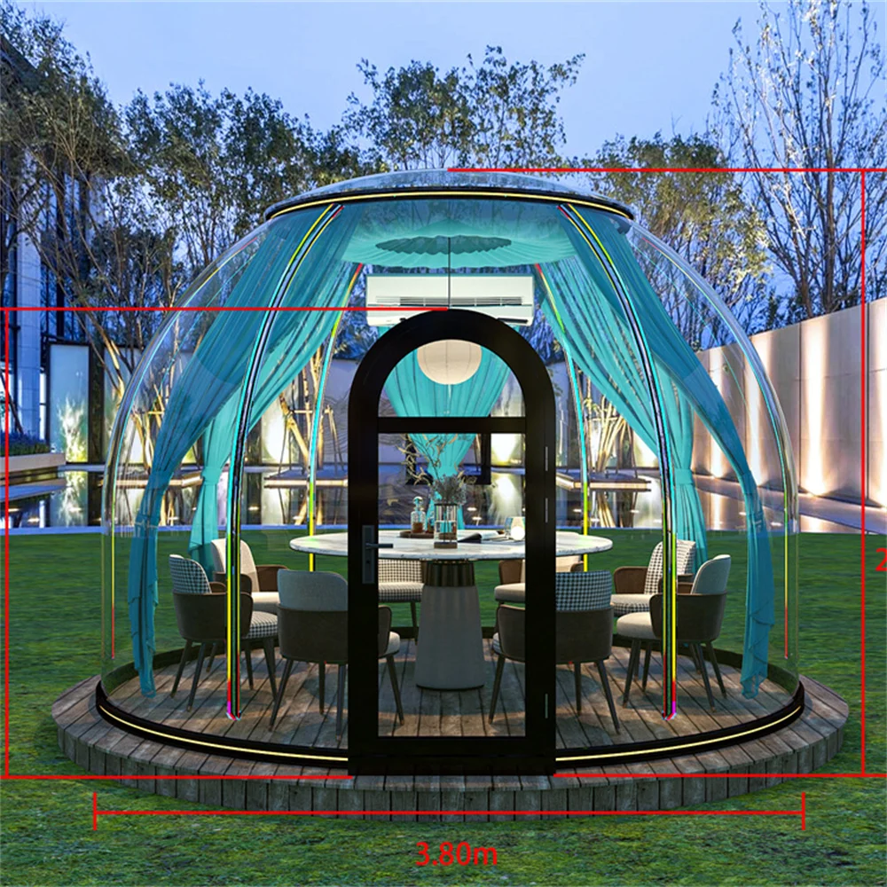 Full House Cheap Sale Beautiful Camping Transparent Camping Tent With Door Inside A Tent Dome House