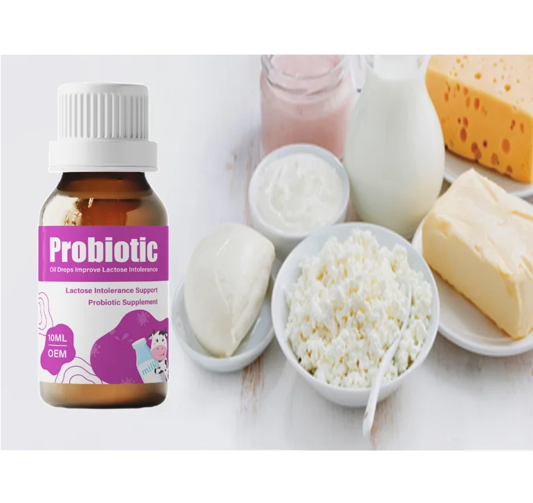 OEM Oral Liquid Probiotic Oil Drops With Lactobacillus Acidophilus Probiotic Supplement