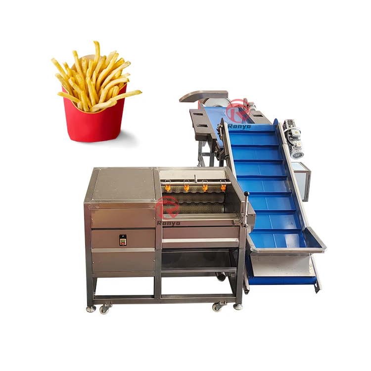 Low Investment Semi Automatic French Fries Production Line Finger Potato Chips Making Machine Processing Plant