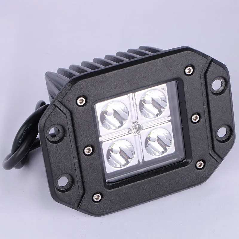 4 Inch Car Working Driving Combination Light 12V High Efficiency Cooling Aluminum Housing LED Work Lights For Off-Road Vehicles