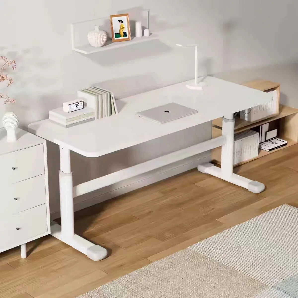 Modern White Wood Kids Dining Chair Bedroom Furniture Set with Child School Metal Chair for School for Learning Environments