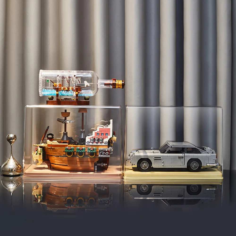 Acrylic Display Case Box for lego collection Dustproof Display Box Cabinet Shelf