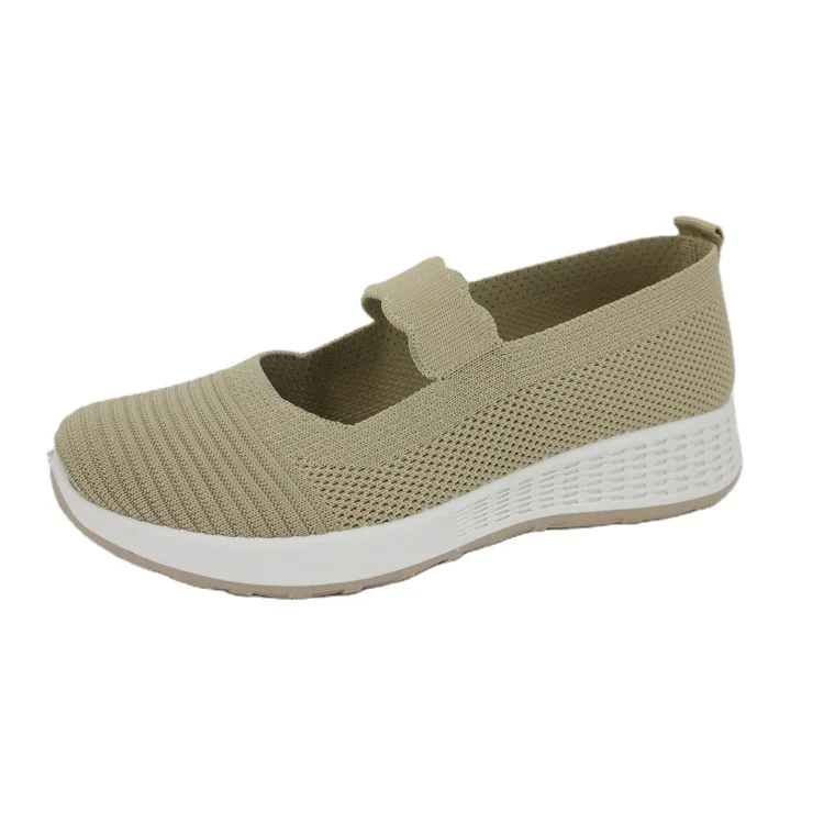 
new fashion mesh cushion knitting walking Spring cloth autumn comfort designs slip on customization shoes 