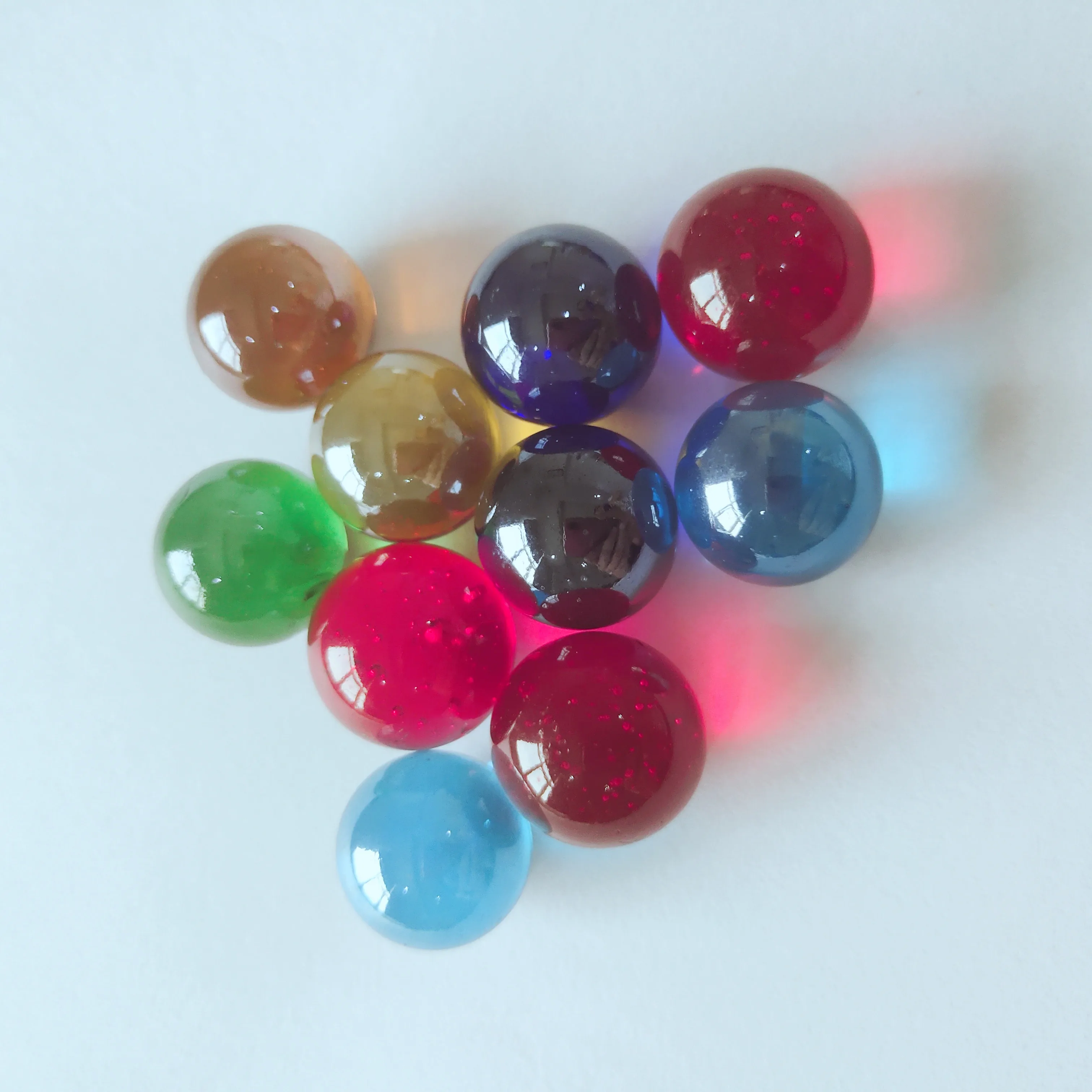  Оптовая продажа с завода стеклянные Мраморные Шарики 16 мм 14 18 10 12 для украшения bauble