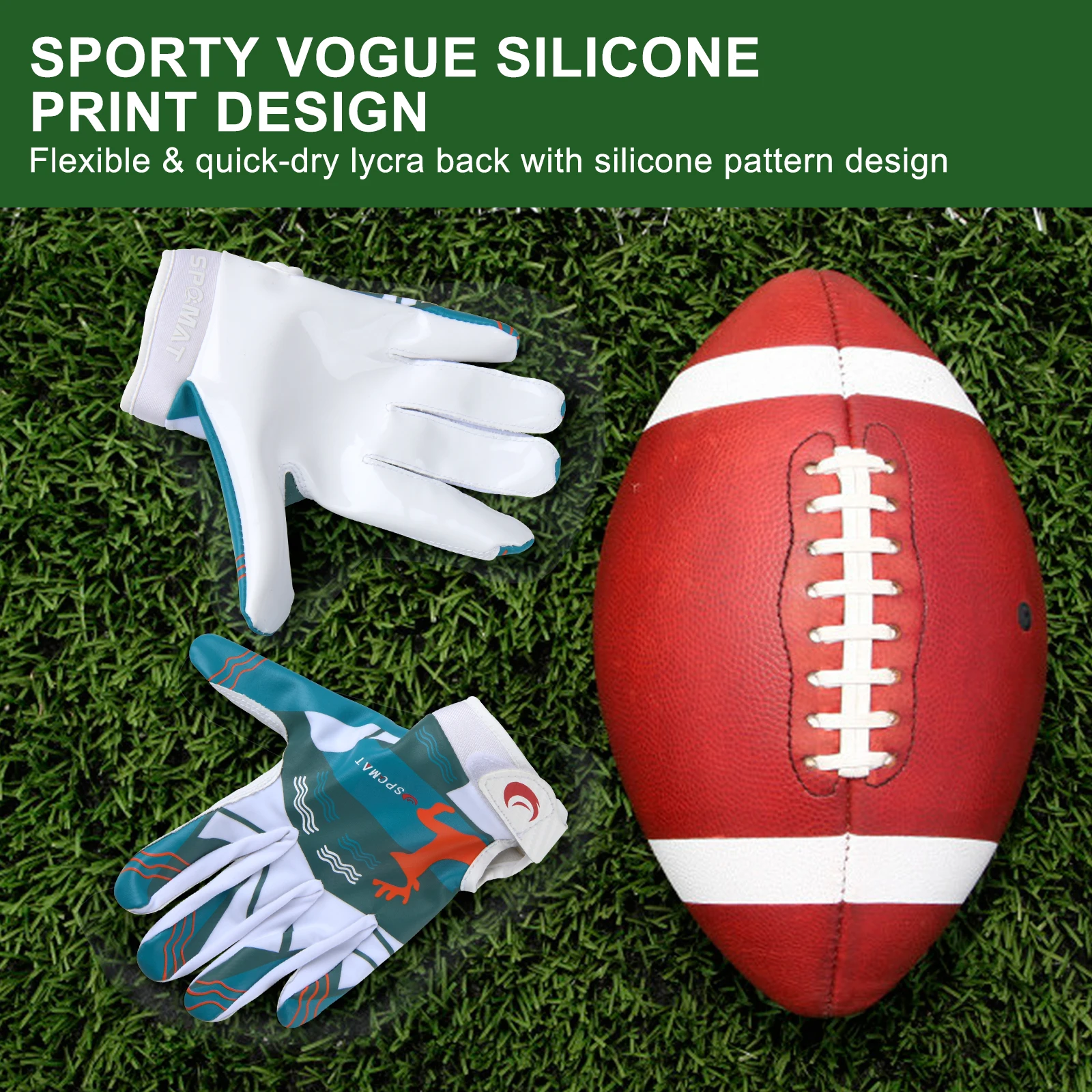 
American Footable Receiver Anti Slip Professional Customized Design mx Glove Gaelic Gloves Goal Keeper Gloves 