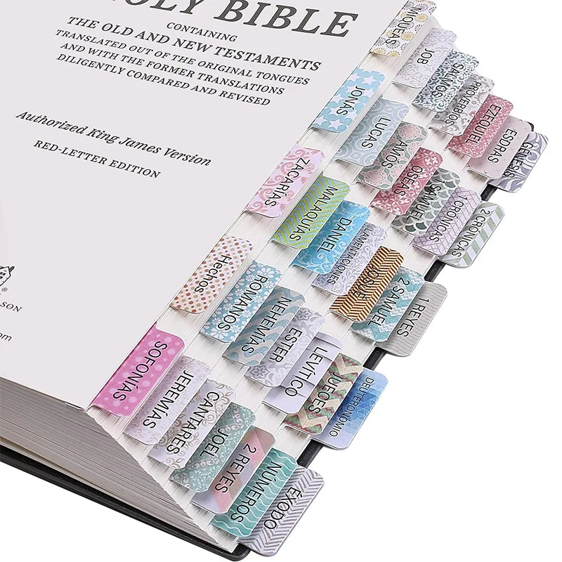 Custom Laminated Bible Journaling Supplies Bible Tabs Sticker Bible Index Tabs For Student